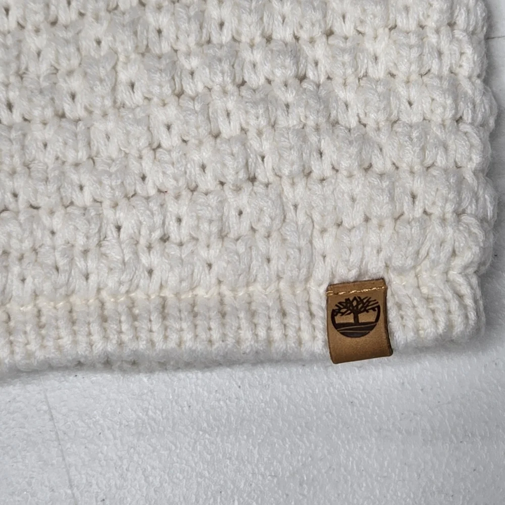 Timberland Knit Scarf with Logo Patch NWOT